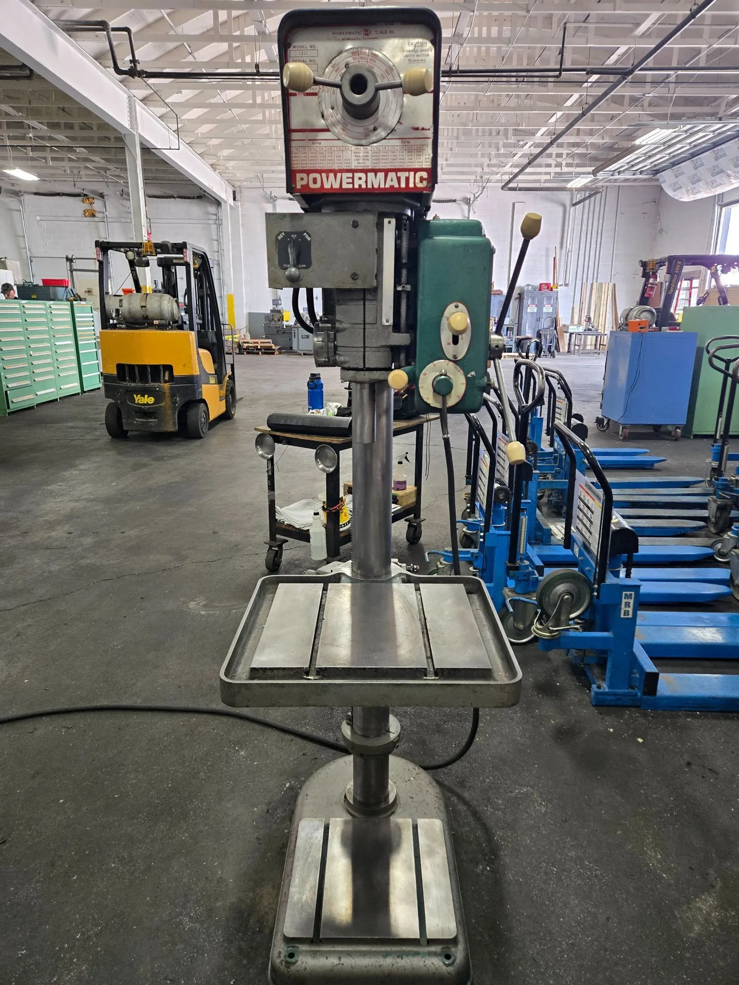 USED POWERMATIC 1200 WITH POWERFEED