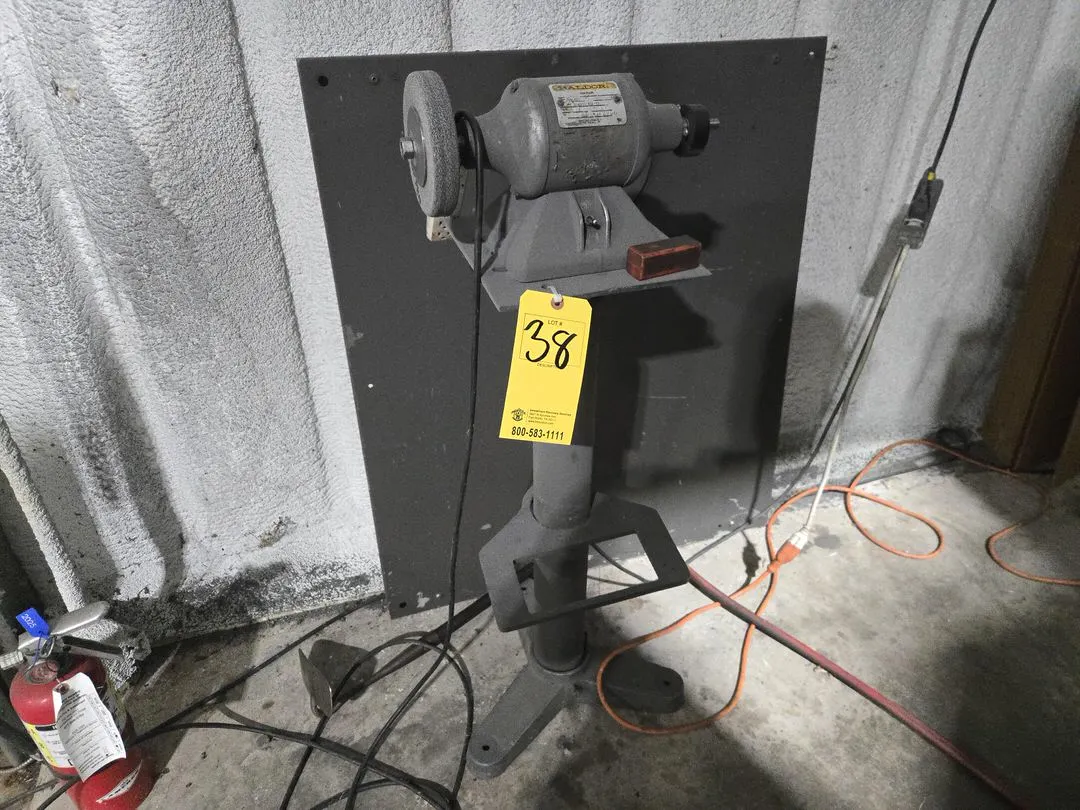 Baldor Bench Buffer on Pedastal