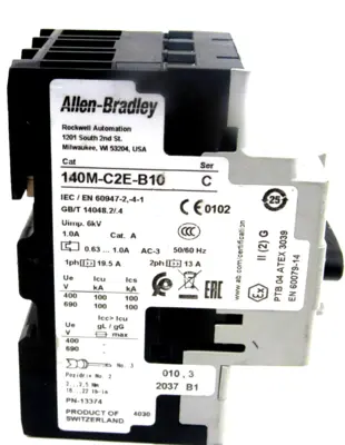 ALLEN BRADLEY 140M-C2E-B10 CIRCUIT BREAKER 140MC2EB10 NEW , SURPLUS