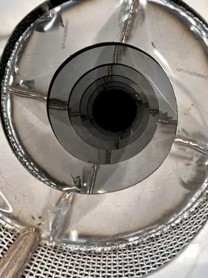 48" X 3-STAGE RANSOHOFF ROTARY DRUM BATCH AUTOMATIC PARTS DEBURR & WASHER SYSTEM, NEW 2013: YOBRO #24300