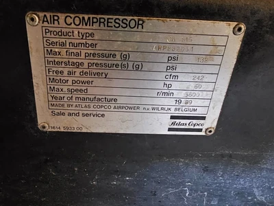 Used Atlas Copco _UNKNOWN_ Misc Industrial Equipment South Carolina US | ISP Equipment Group #1319041