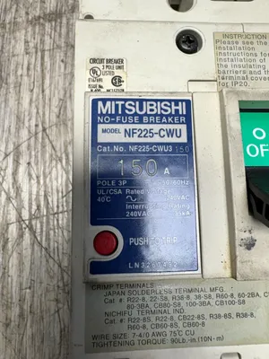 MITSUBISHI NF225-CWU Electrical/PLC/Automation | ESS Industrial Equipment Sales (6)