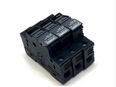 USED PHOENIX CONTACT FUSE TERMINAL BLOCK 600V 30A DIN RAIL LOT OF 3