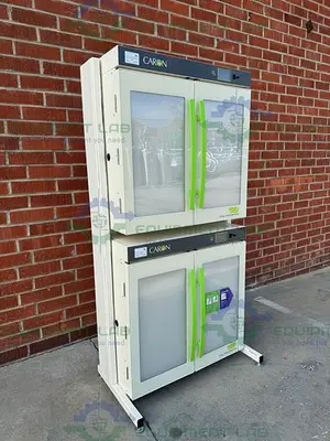 USED CARON 7410-5-1 CO2 DUAL STACKED LABORATORY INCUBATOR 45°C, 115V