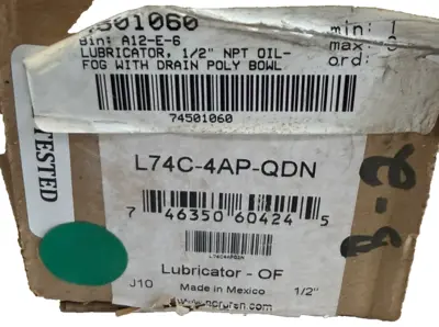 NEW NORGREN L74C-4AP-QDN LUBRICATOR L74C4APQDN