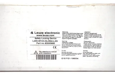 NEW LEUZE L200-M1C3-SLM24-L2G SAFETY LOCKING DEVICE 63000650 L200M1C3SLM24L2G