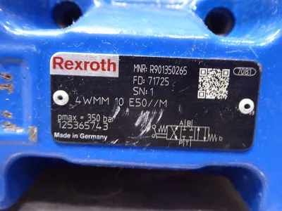 Rexroth R901350265 4 Way Directional Spool Valve 4WMM 10 E50 M Used