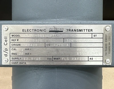 New | in-Stock Foxboro 827DF-IS1SLSA1 Test Equipment - Other Indiana US | J&J Industrial Supply #1260423