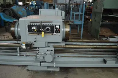 32.5" X 22'/10' LODGE & SHIPLEY HOLLOW SPINDLE DUAL BED ENGINE LATHE: STOCK #10927