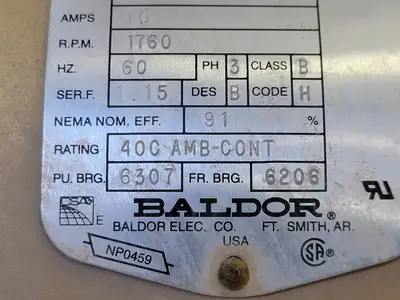 USED BALDOR 37F614Y113G1