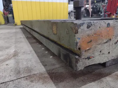 138" X 30" X 6.25" T-SLOTTED LAYOUT PLATE / TABLE: STOCK #23626