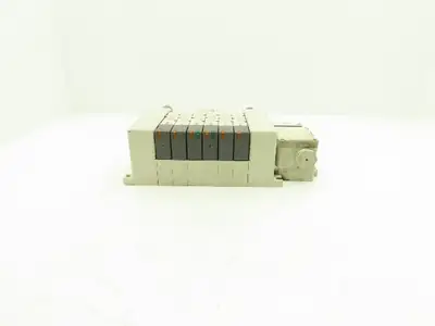SMC VQ4101-5W/VQ4301-5W Pneumatic Solenoid Valve 6-Station Manifold 24VDC