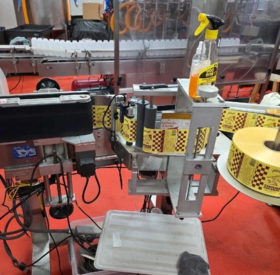 Used Accutek 10-Head Bottling Line Rinser, Filler, Capper, Sleeve Labeler & Bottle Warmer Liquid Fillers South Carolina US | Elite Machine #1224932