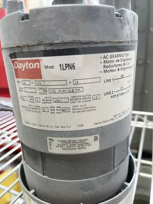 DAYTON 1LPN6 AC Gearmotor | Buy Per Pound (2)