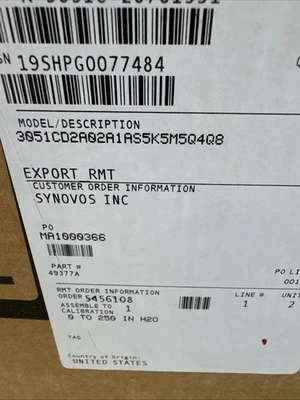 NEW Rosemount 3051CD2A02A1AS5K5M5Q4Q8