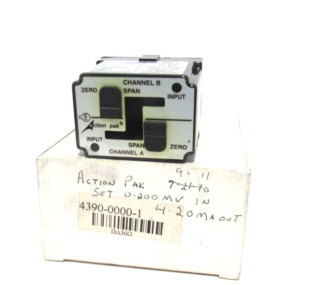 USED ACTION INSTRUMENTS 4390-0000-1 SIGNAL CONDITIONER 439000001
