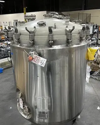 Reactor, 209 Gallon (790 Liters), 316L Stainless Steel, Jacketed, DCI, 45 PSI #S745278