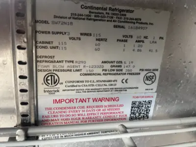 USED Continental SW72N18