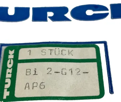 NEW TURCK BI2-G12-AP6 INDUCTIVE SENSOR BI2G12AP6