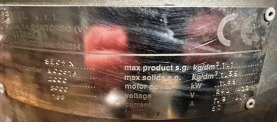 SPX Seital SE 05X warm milk separator, SS.