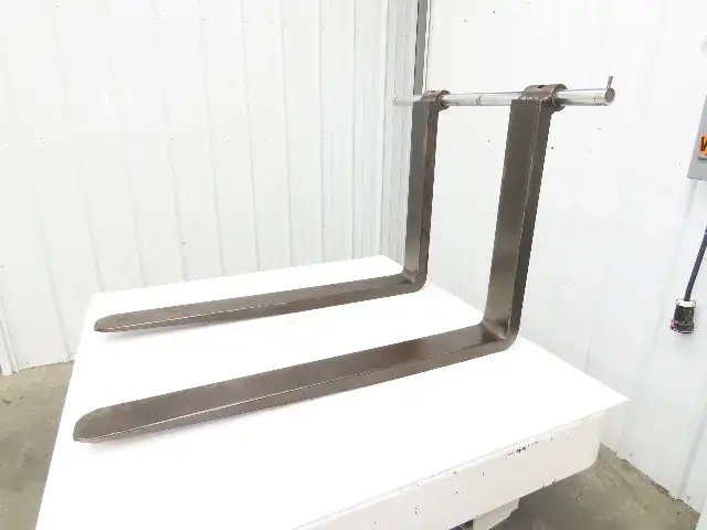 1-3/4" X 4" X 42" Pin-Type Shaft-Mounted Forklift Forks 5500lbs Class 3