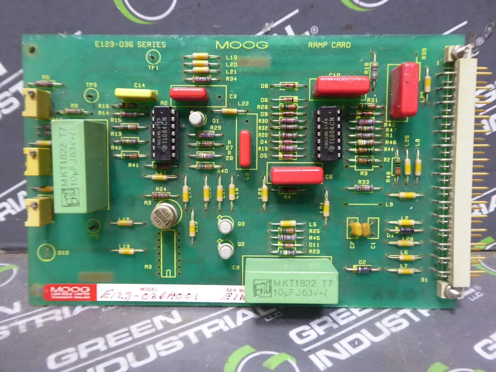 MOOG E123-036A001 P25 Universal Parison Programmer Control Board Used