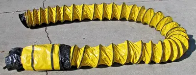 General 8" Diameter FD825 Portable Yellow Flexible Ducting Duct 22' Long