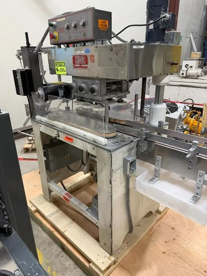 Used KAPS ALL MODEL A CAPPER WITH WATERFALL FEEDER FOR LARGE CAPS A Cappers Illinois US | Save on Equipment #1566501