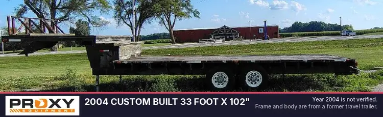 Used 2004 CUSTOM BUILT 33 FOOT X 102" Flatbed Trailers Michigan US | Proxy Equipment #1378404