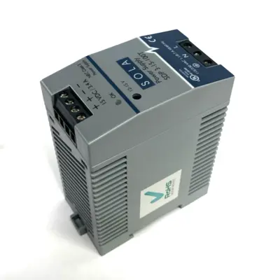 USED EGS SOLA/HEVI-DUTY POWER SUPPLY DIN RAIL 50W 15V