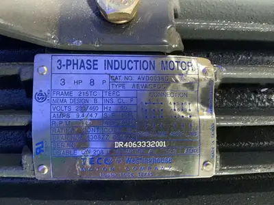 Used TECO WESTINGHOUSE AVD0038C Motors (misc) Ohio US | HGR 24 #1503810