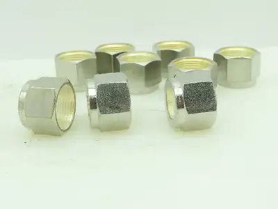 Yor-Lok 316 SS Stainless Compression Flare Fitting Nut 1/2" Tube  LOT OF 9