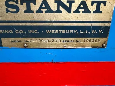 1969 STANAT 8" x 3" s-190 RING SLITTING LINE (14536) SLITTING LINES | Machinery International LLC (11)