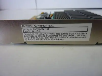USED EVEREX SYSTEMS EV138