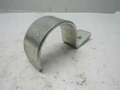 2-1/2" EMY & CONDO Single Hole Steel Strap Lot Of 10