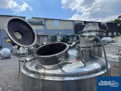 USED Lee Industries 360 Gal Lee Reactor, 304 S/S, 20/100#