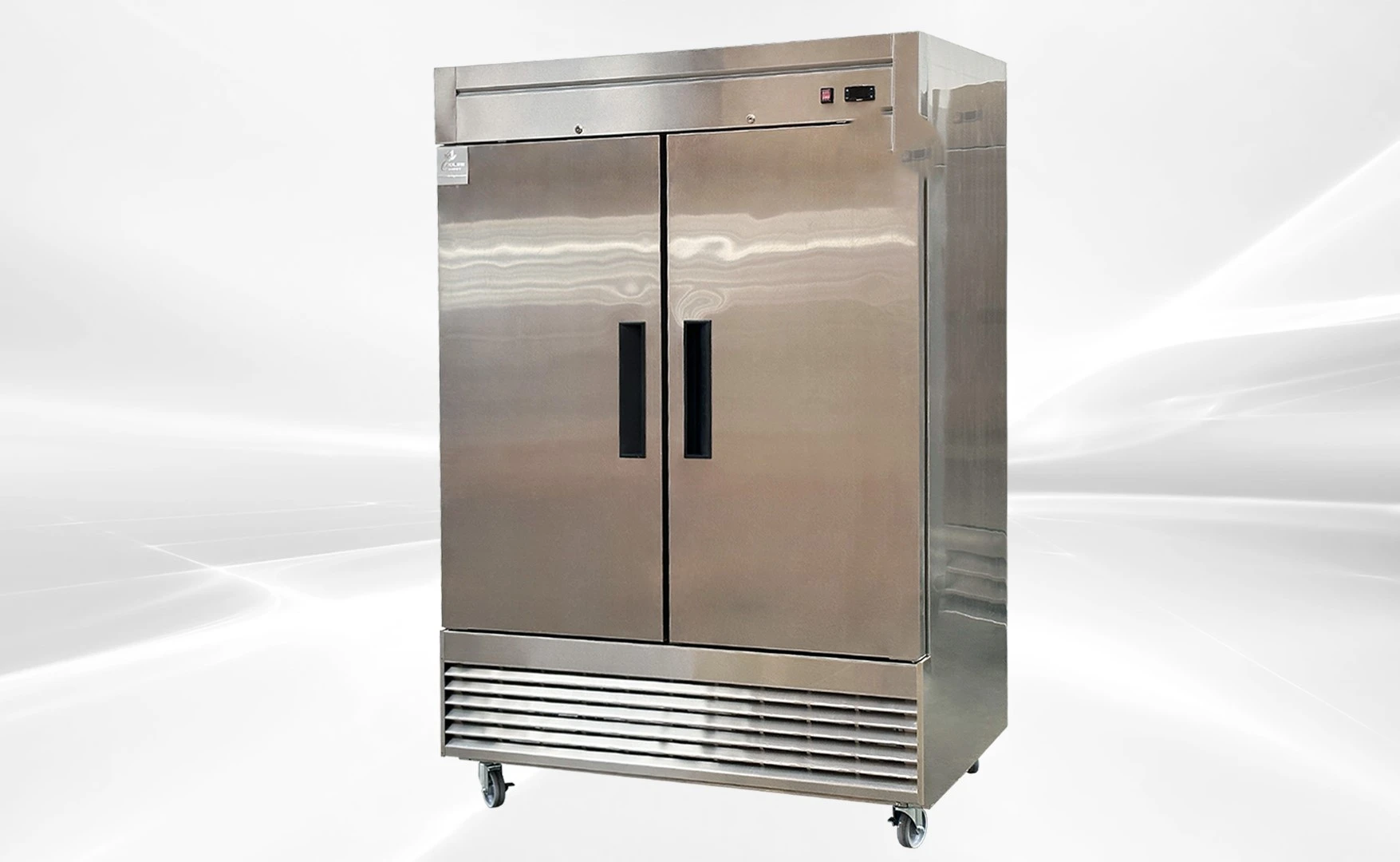 171-0185 2-Door Reach In Self Contained Stainless Steel Cooler