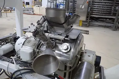 Used Stephan High Speed Mixer with Jacketed Bowl, Hopper, Conveyor, and Controls