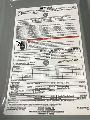 USED SIEMENS HNF361 VBII
