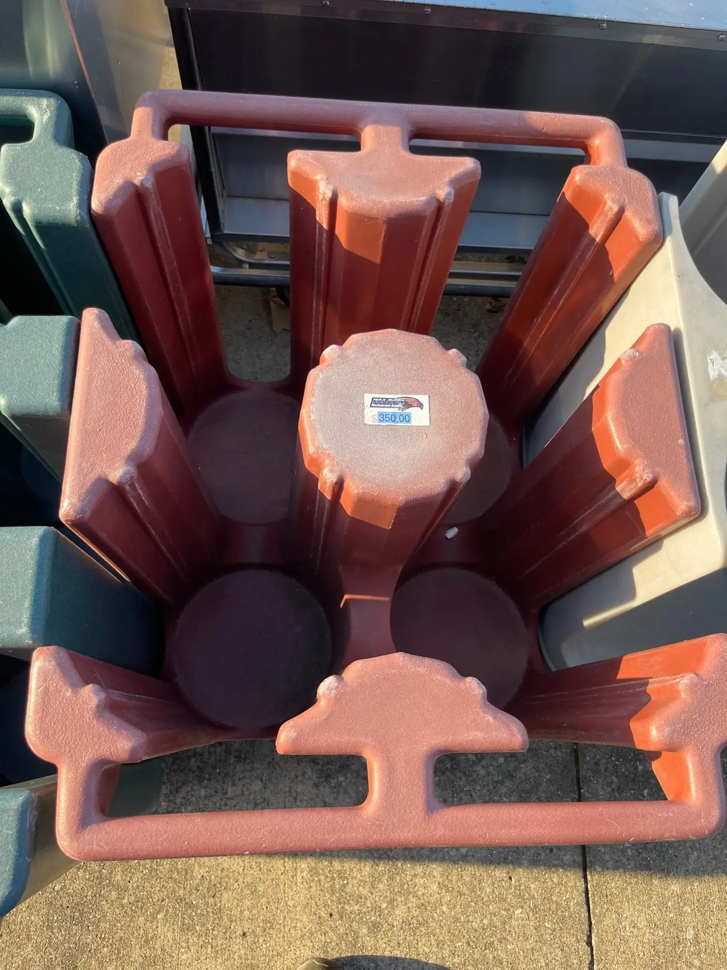 Used Cambro Used Cambro DC825110 23" Dish Dolly Cart - 240 8.25" Plates - SS141 Restaurant Equipment (Miscellaneous) Illinois US | Falcon Restaurant Supply #1375968