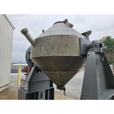 Used Patterson Stainless Steel Double Cone Blender - 75Cu/Ft