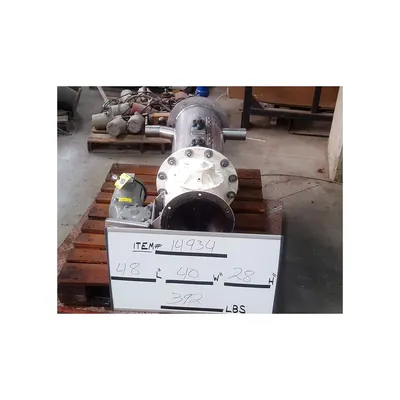 Rotary Air Lock, W/ Dual Shaft Agitated Hopper