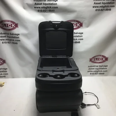 Dodge Front Center Jump Seat Console Black Grey Cloth