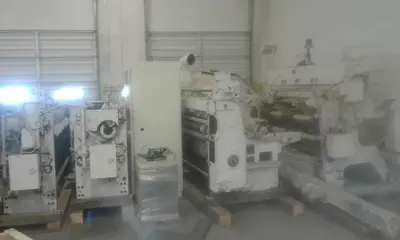 37″ x 84″ Langston 2 color Flexo Printer Slotter