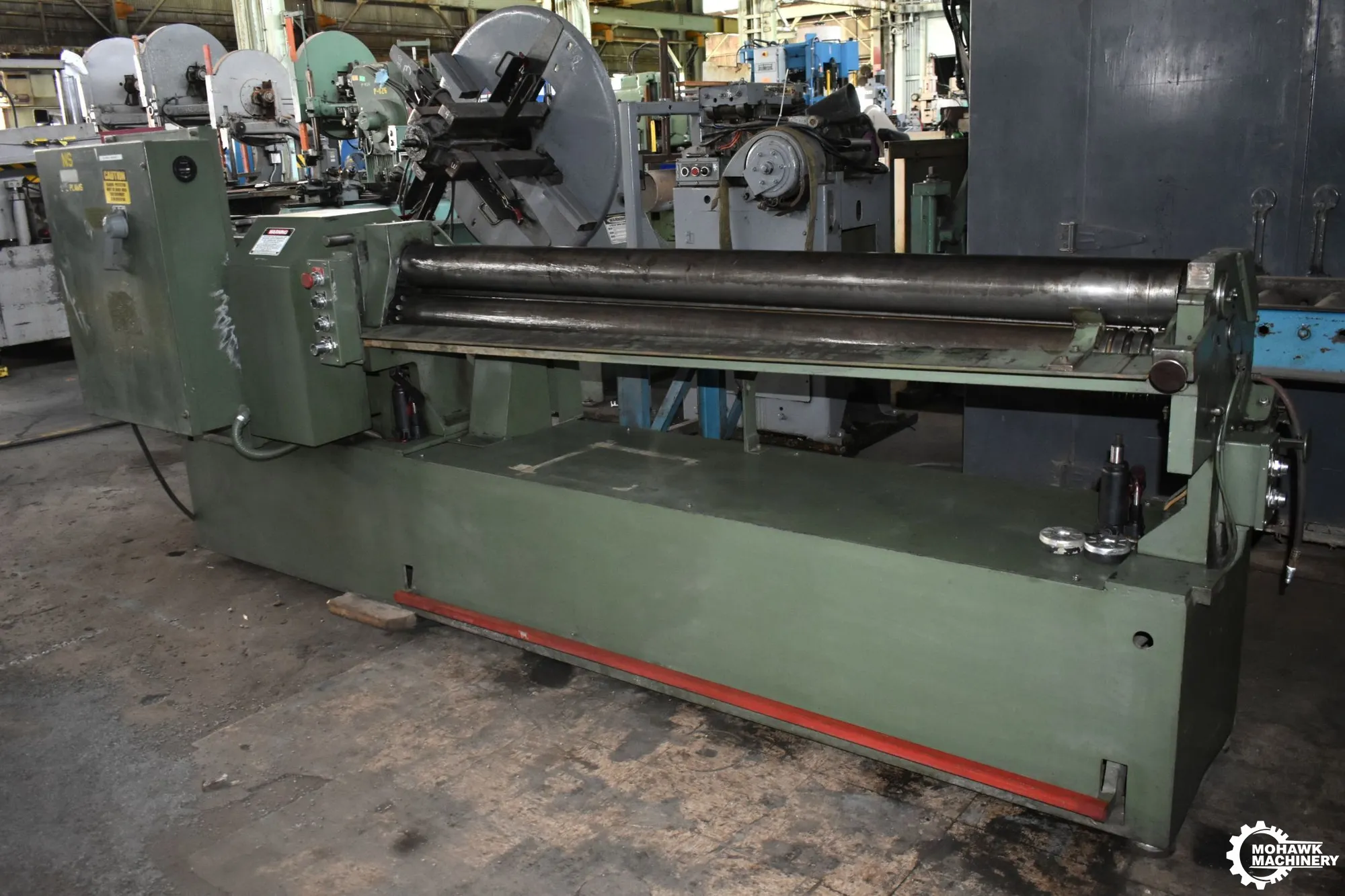 6' X 16 GA ROLSHEAR "PR4-72" INITIAL PINCH PLATE BENDING ROLL