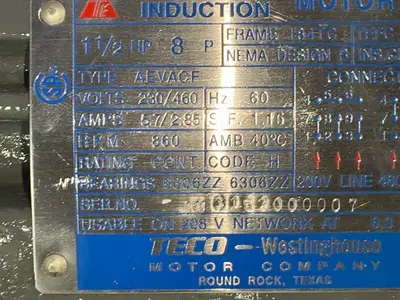 Used TECOWESTINGHOUSE _UNKNOWN_ Motors (misc) Ohio US | HGR 24 #1503777