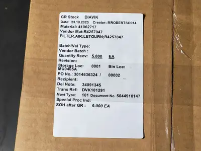 NEW 2023 P&H R4257047