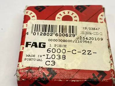 New | in-Stock FAG Ball Bearing 10mm Bore 26mm OD 8mm Wide LOT OF 2 Bearings Michigan US | Maverick Industrial Sales #1395762