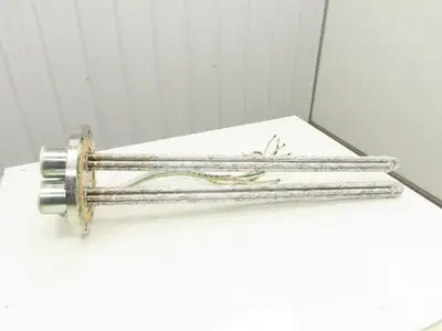 200V3P10KW Stainless Immersion Tube Heater Element 36" 10kw 200V 3PH 11" Flange