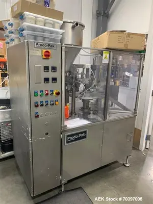 Used Prodo-Pak T-60 Ultrasonic Tube Filler – 14mm to 50mm Tube Diameter – Round & Oval Tube Sealing with Elkay Chiller